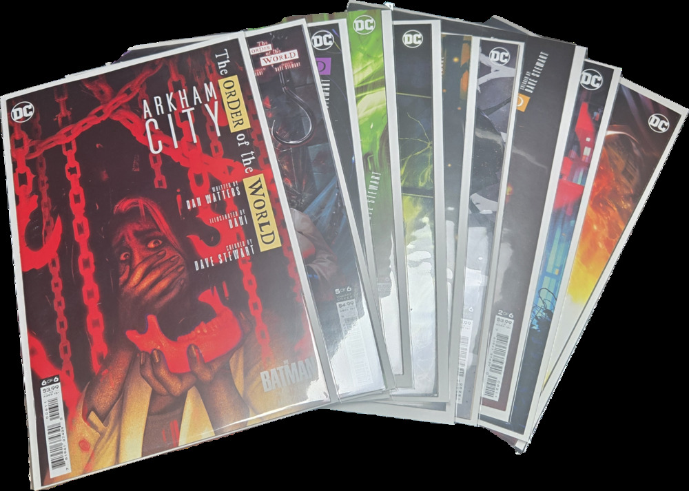 Batman Arkham City Order of the World #1-6 DC Comics Lot Variant Covers